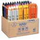 Crayon couleur lyra ferby triangulaire 120mm extrémité fermée usage économe mine 6.25mm diamètre coffret scolaire 96u