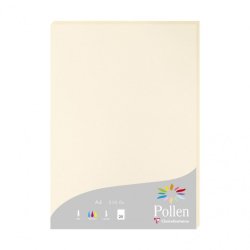 Etui de 25 feuilles 210g POLLEN 21x29,7cm. Coloris Ivoire