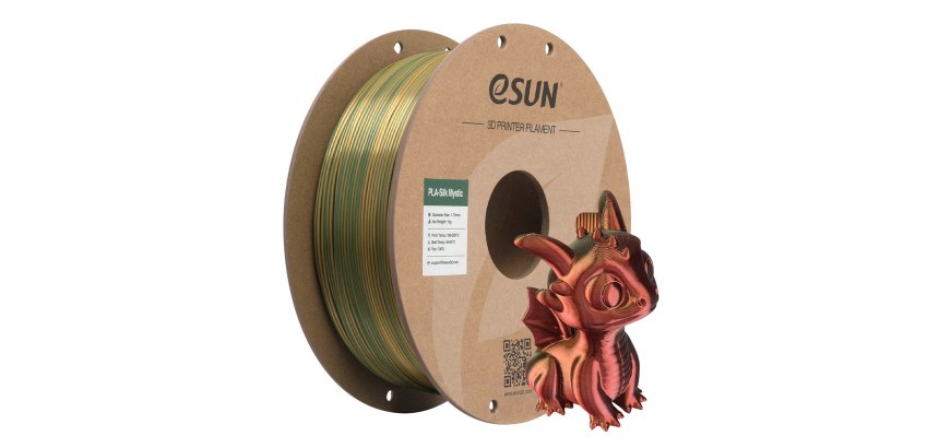 eSUN EPLA-SILK MYSTIC Polylactic acid (PLA) Green, Gold, Red 1 kg