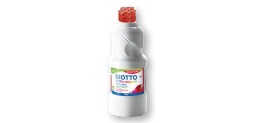 Gouache giotto flacon 500ml coloris blanc