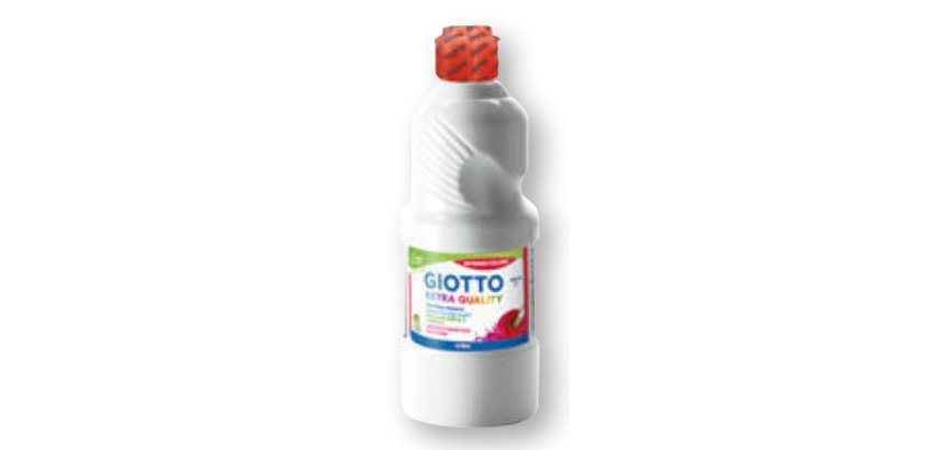 Gouache giotto flacon 500ml coloris blanc