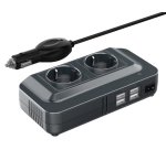 DLH DY-SU4700 adaptateur de puissance & onduleur Auto 200 W Noir