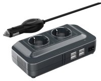 DLH DY-SU4700 adaptateur de puissance & onduleur Auto 200 W Noir