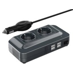 DLH DY-SU4700 adaptateur de puissance & onduleur Auto 200 W Noir