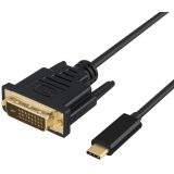 DLH DY-TU4810B câble vidéo et adaptateur 1,8 m USB Type-C DVI Noir