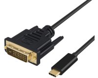 DLH DY-TU4810B câble vidéo et adaptateur 1,8 m USB Type-C DVI Noir