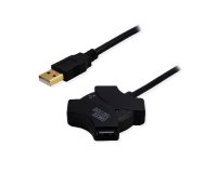 MCL MC922AM4F/A-10M hub & concentrateur USB 2.0 Type-A 480 Mbit/s Noir