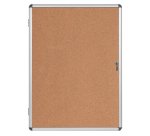 Vitrine d'intérieur en aluminium, surface en Liège - Format : 98,1 x 72 cm