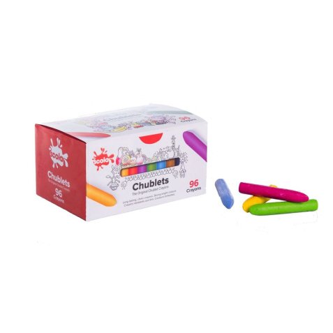 Crayons de cire oz chublets 57 mm boite 96 unites 12      coloris assortis