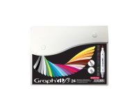Set de marqueurs à alcool oz international graphit brush essential lot 24 unités