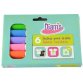 Feutre textile fun oz international diam's pointe bloquée séchage rapide coloris assortis pochette 6 unités