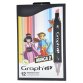 Set de 12 marqueurs à alcool GRAPHIT Manga pour réaliser des mangas 2 - 12 coloris