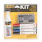 Kit 4 marqueurs effaçables à secs, brosse magnétique et un spray nettoyant 125 ml