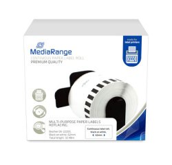 MediaRange MRBDK22205 printable label White Non-adhesive label printer