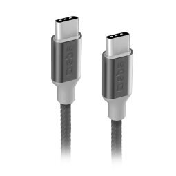 SBS Câble USB tressé USB C - USB C, PD 25W, 1m50