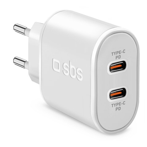 SBS Chargeur secteur Power Delivery 20 W 2 Sorties Usb-C