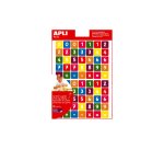 Gommette apli agipa repositionnable carrée chiffres coloris assortis pochette 12f 840 unités