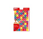 Gommette apli agipa repositionnable carrée alphabet coloris assortis pochette 12f 840 unités