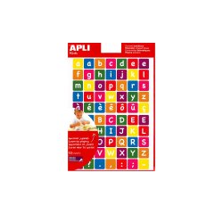 Gommette apli agipa repositionnable carrée alphabet coloris assortis pochette 12f 840 unités