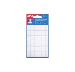 Etiquette blanche 12 x 18 mm Apli pour écriture manuelle - Pochette de 210