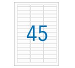 Etiquette adresse multi-usages 12,8 x 38 mm Agipa blanche - Pochette de 720