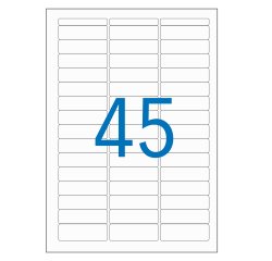 Etiquette adresse multi-usages 12,8 x 38 mm Agipa blanche - Pochette de 720