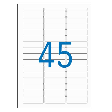 Étiquette adhésive apli agipa multi-usage 12.8x38mm laser jet d'encre formats paramétrés étui a5 720 unités