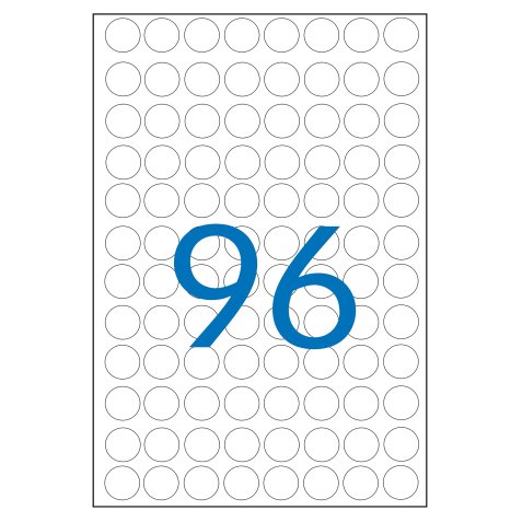 Pastilles multi-usage 15mm pochette de 10 coloris rose   960 unites