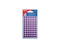Pastille adhésive apli agipa diamètre 8mm permanente coloris violet pochette 462 unités
