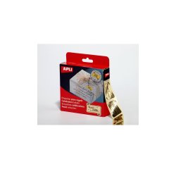 Étiquette apli plaisir d'offrir ideal paquets cadeaux 19x34 mm coloris or rouleau 1000 unités