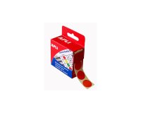 Pastille adhésive apli agipa diamètre 15mm permanente coloris rouge boîte 150 unités