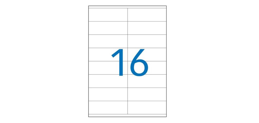 Étiquette adhésive apli agipa imprimante laser copieur 105x35mm boîte 1600 unités