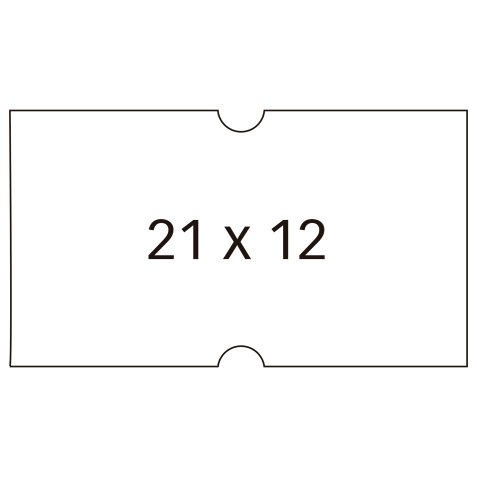 Étiquette apli agipa pour pince enlevable format 21x12mm coloris blanc rouleau 1000 unités lot de 6