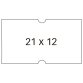 Étiquette apli agipa pour pince enlevable format 21x12mm coloris blanc rouleau 1000 unités lot de 6