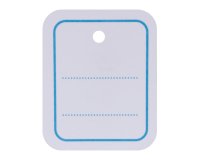Étiquettes apli-agipa textiles perforées 224g       cadres et lignes bleus        30x37mm boîte de 1000u