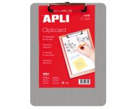 Porte-bloc apli aluminium a4 230x310mm clip fixateur