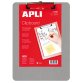 Porte-bloc apli aluminium a4 230x310mm clip fixateur