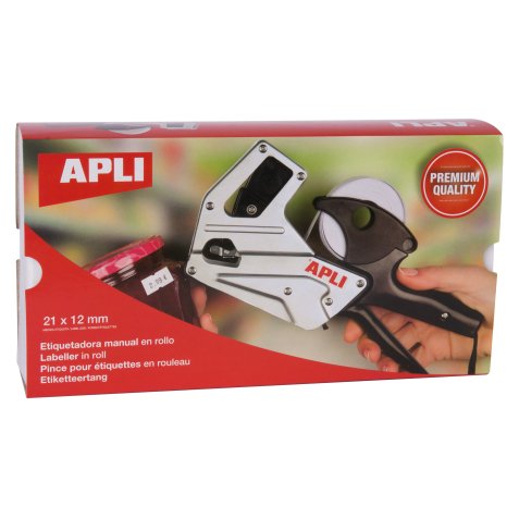 Pince à étiqueter apli agipa aluminium 1 ligne 8 caractères 8mm