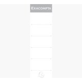 Paquet 10 étiquettes classeur a levier dos de 70mm - Blanc