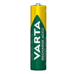 Varta Recharge Accu Power AAA 1000 mAh Blister da 2 (Batteria NiMH Accu Precaricata, Micro, ricaricabile, pronta all'uso)