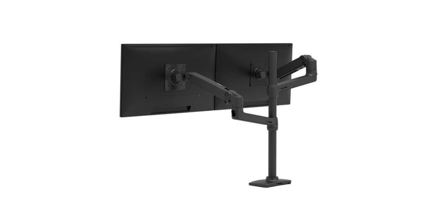 Ergotron LX Series LX Dual Stacking Arm, Tall Pole, Matte Black 101,6 cm (40") Bureau Noir