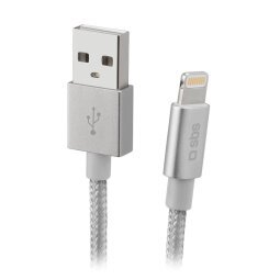 SBS Câble lightning vers USB connecteur métal, 1m