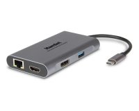 Docking Station USB-C  Power delivery 85W - 3 x USB 3.0 + Lan + HDMI + DP