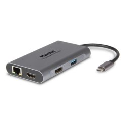 Hamlet HDKC-PD400D laptop dock/port replicator Wired USB 3.2 Gen 1 (3.1 Gen 1) Type-C Grey