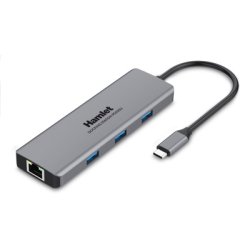 Hamlet HDKC-PD200U laptop dock/port replicator Wired USB 3.2 Gen 1 (3.1 Gen 1) Type-C Grey