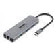 Hamlet HDKC-PD200U laptop dock/port replicator Wired USB 3.2 Gen 1 (3.1 Gen 1) Type-C Grey