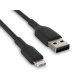 Hamlet XCU2A-LGT200 lightning cable 2 m Black
