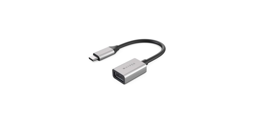 HYPER HD425D-GL cable USB USB 3.2 Gen 2 (3.1 Gen 2) 0,0176 m USB C USB A Negro, Plata