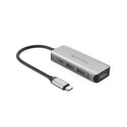 HyperDrive 4-in-1 USB-C Hub - Dockingstation - USB-C - HDMI