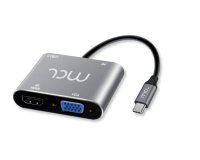 MCL MD1B99AU3CHVUDP station d'accueil USB 3.2 Gen 1 (3.1 Gen 1) Type-C Argent